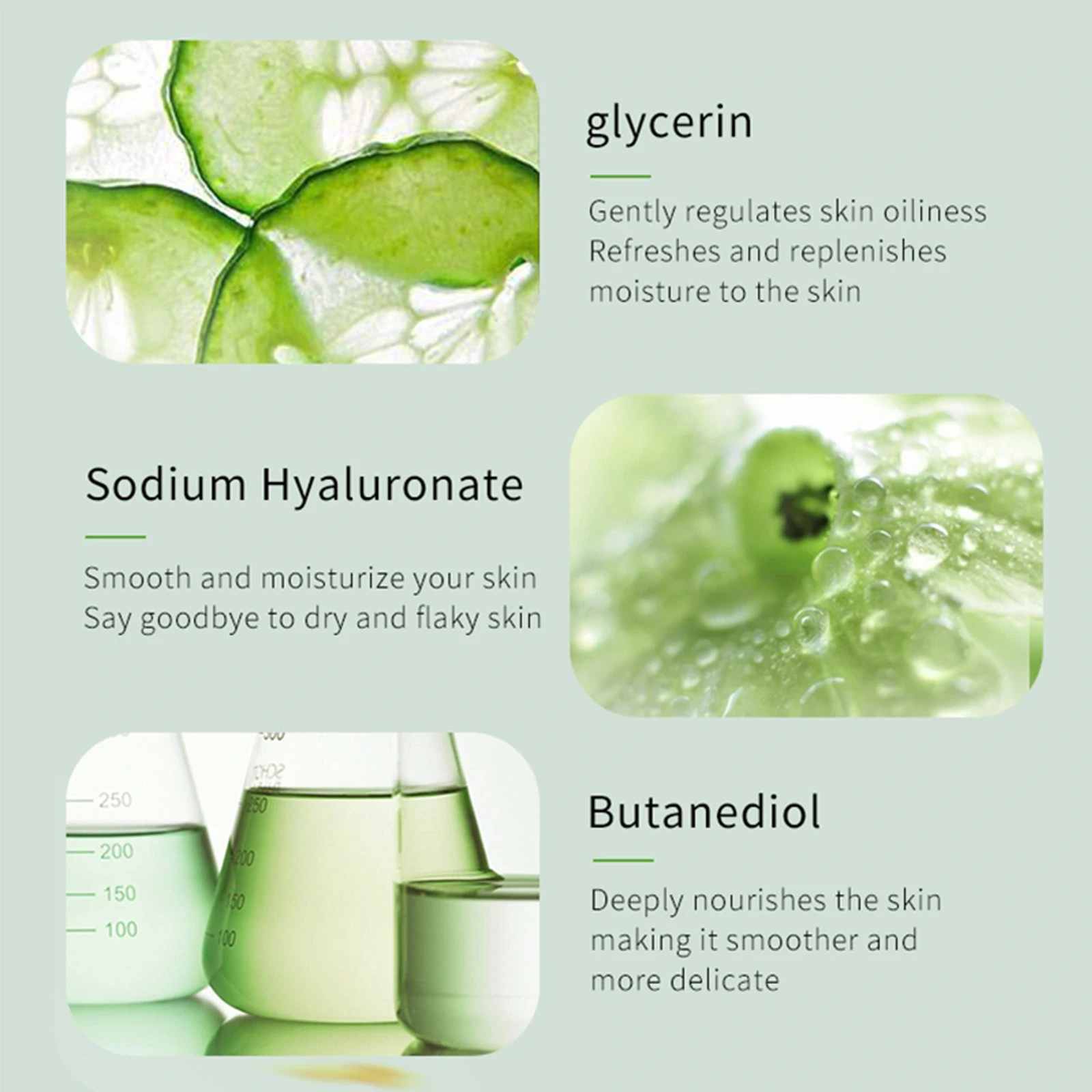 Cucumber Moisturizing Facial Mask (10 Pack) - Beautyturess