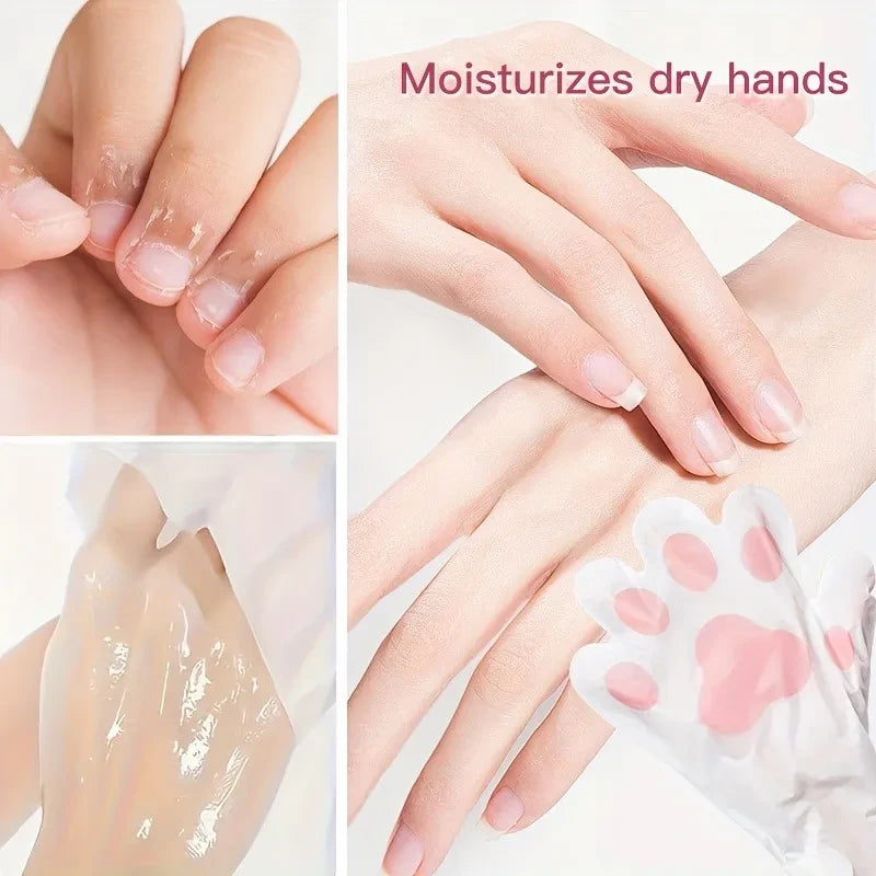 Goat Milk Niacinamide Cat's Paw Hand Mask - Beautyturess