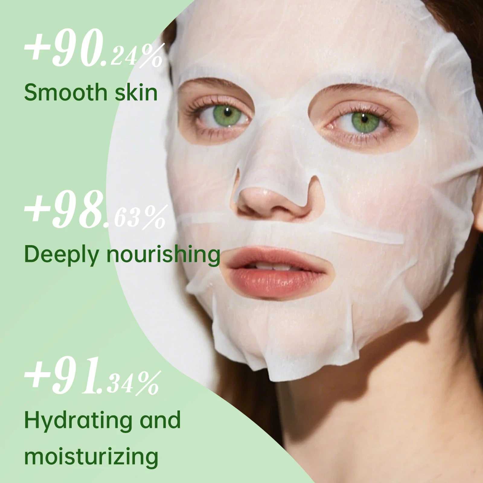Cucumber Moisturizing Facial Mask (10 Pack) - Beautyturess