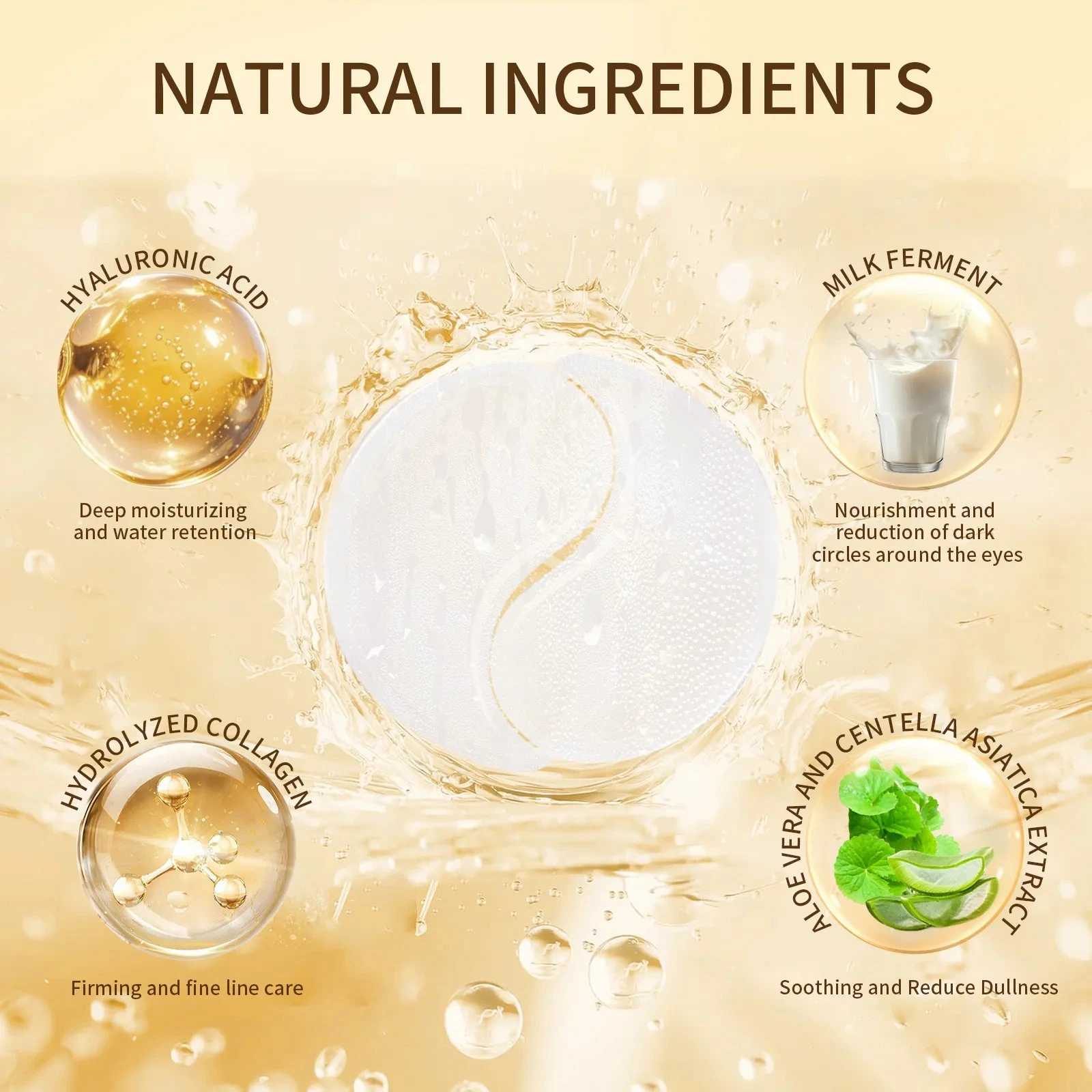 Milk Collagen Eye Patches (30 pairs) - Beautyturess