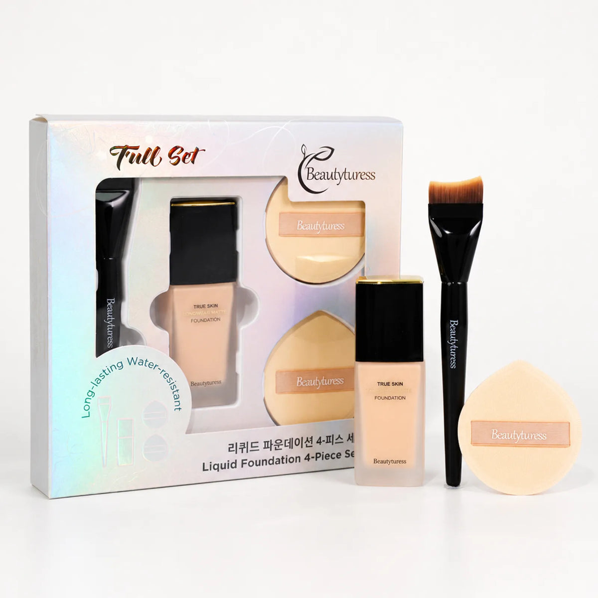 True Skin Longwear Matte Liquid Foundation 4-Piece Set