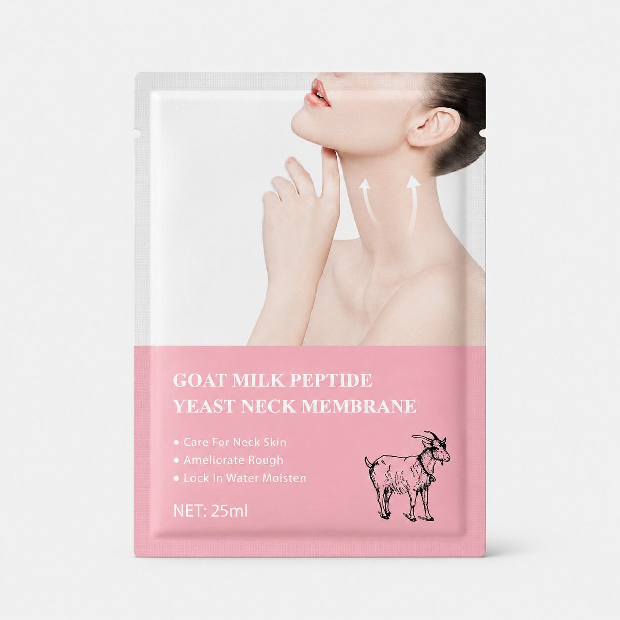 Goat Milk Peptide Firming Neck Mask (10 Pack) - Beautyturess