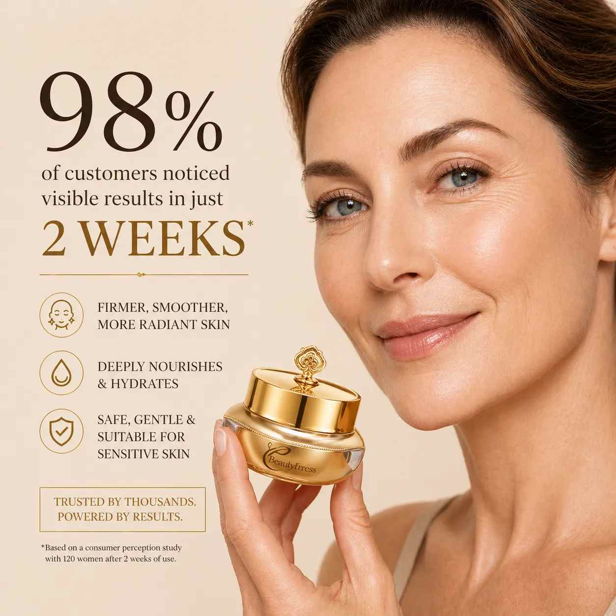 24K Gold Protein Anti-Wrinkle Firming Cream (4-Pack) - Beautyturess