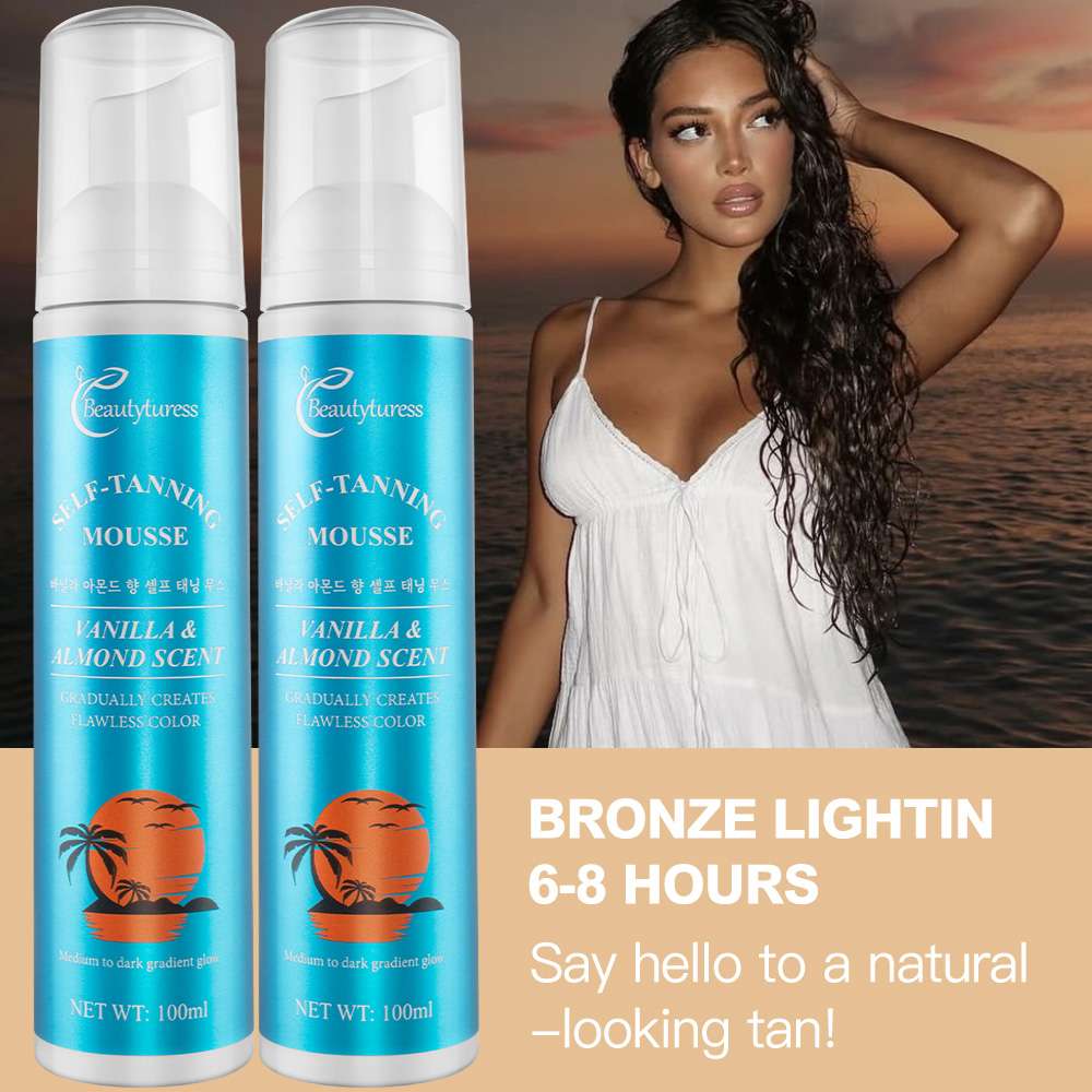 Vanilla Almon Scent Self-Tanning Mousse (100ML) - Beautyturess