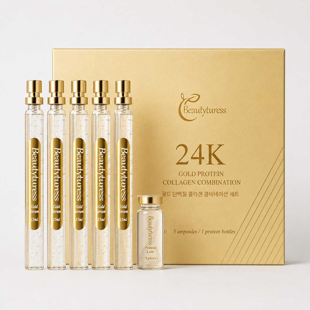 24K Gold Collagen Firming Skincare Set - Beautyturess