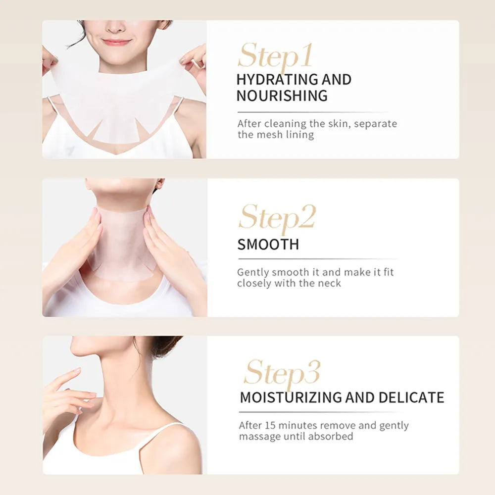 Astragalus Polypeptide Neck Mask (10Pack) - Beautyturess