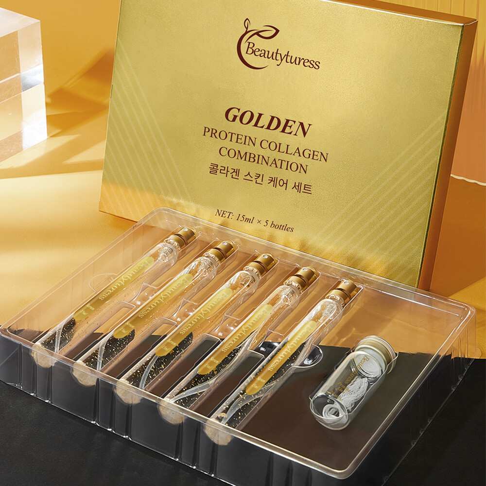 24K Gold Collagen Firming Skincare Set - Beautyturess