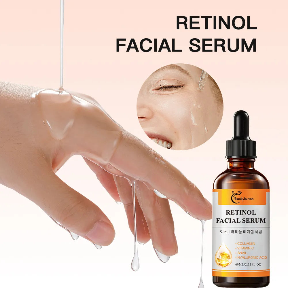 5-in-1 Retinol Facial Serum - Beautyturess