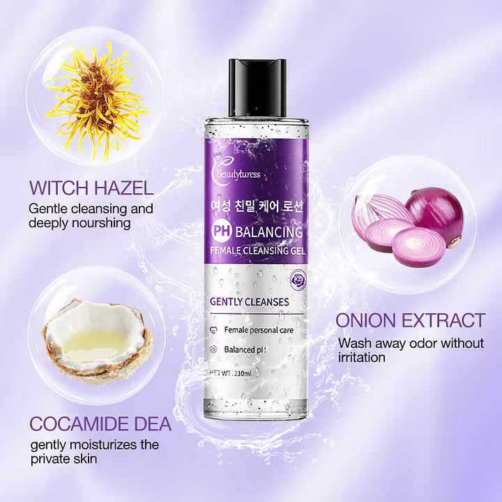 Feminine Fresh pH-Balanced Cleansing Gel - Beautyturess