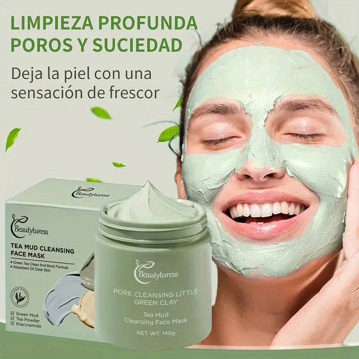 Green Tea Clay Purifying Mask - Beautyturess