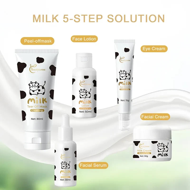 Milk Moisturizing Care Set (5pcs) - Beautyturess
