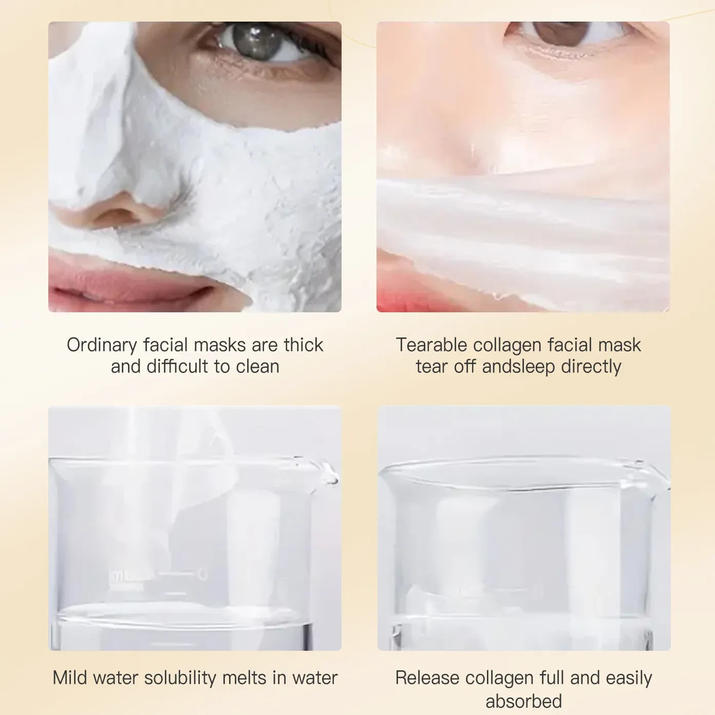 Collagen Hydration Boost Face Mask (16 Pack) - Beautyturess