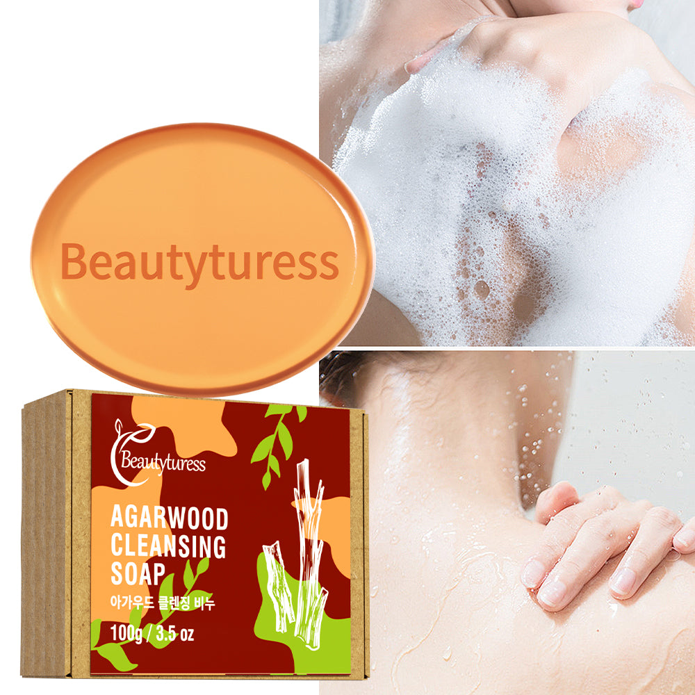 Agarwood Soothing Cleansing Soap Bar - Beautyturess