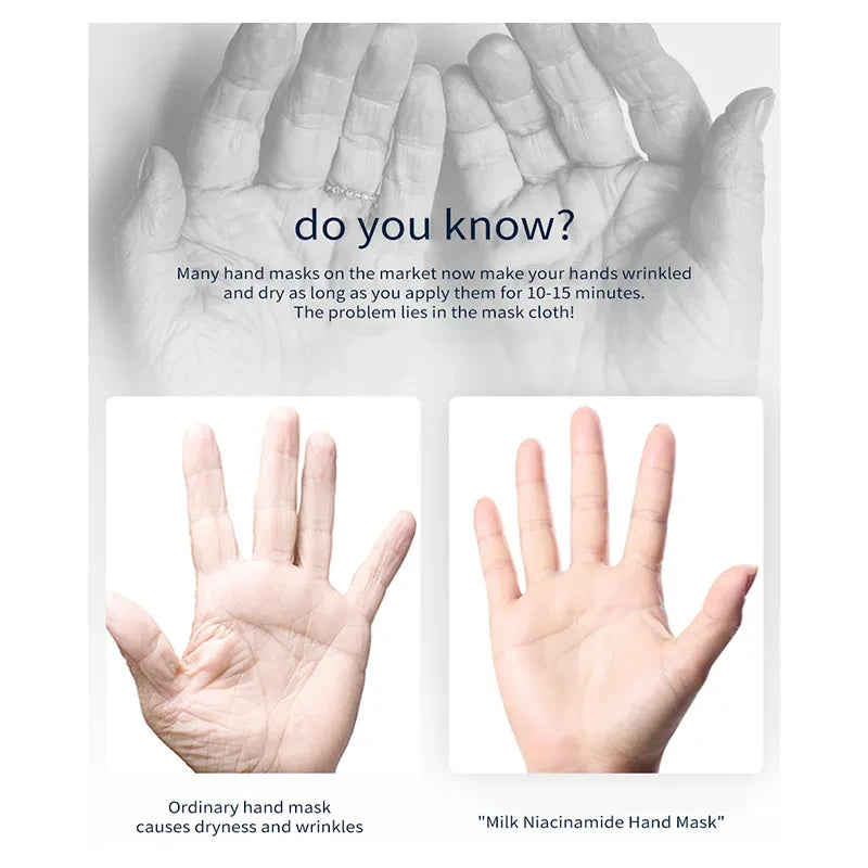 Milk Niacinamide Smooth Hand Mask - Beautyturess