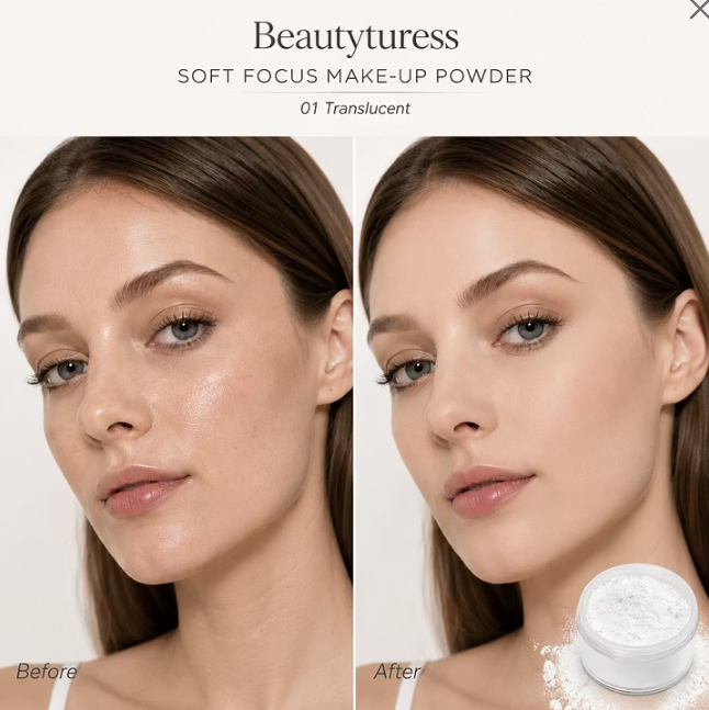 Soft Focus Setting Powder – Blur Pores & Set Makeup (20g) - Beautyturess