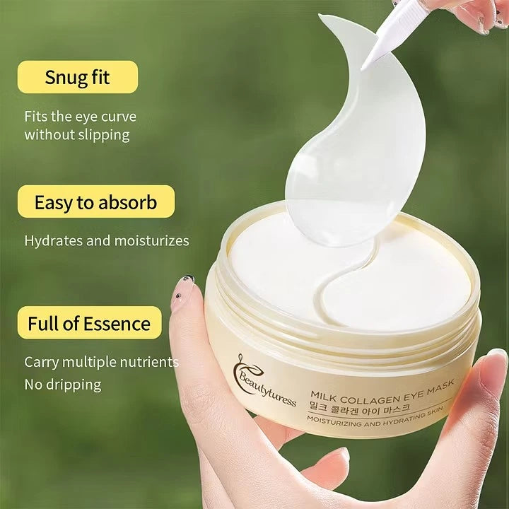 Milk Collagen Eye Patches (30 pairs) - Beautyturess