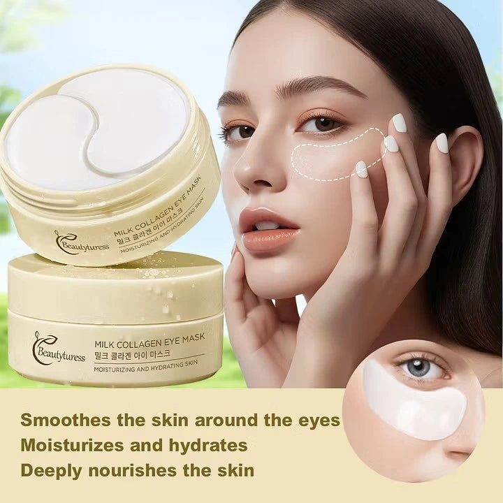 Milk Collagen Eye Patches (30 pairs) - Beautyturess