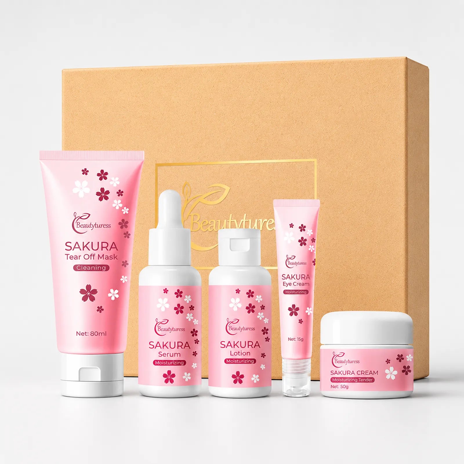 Cherry Blossom Hydrating Skincare Set (5pcs)