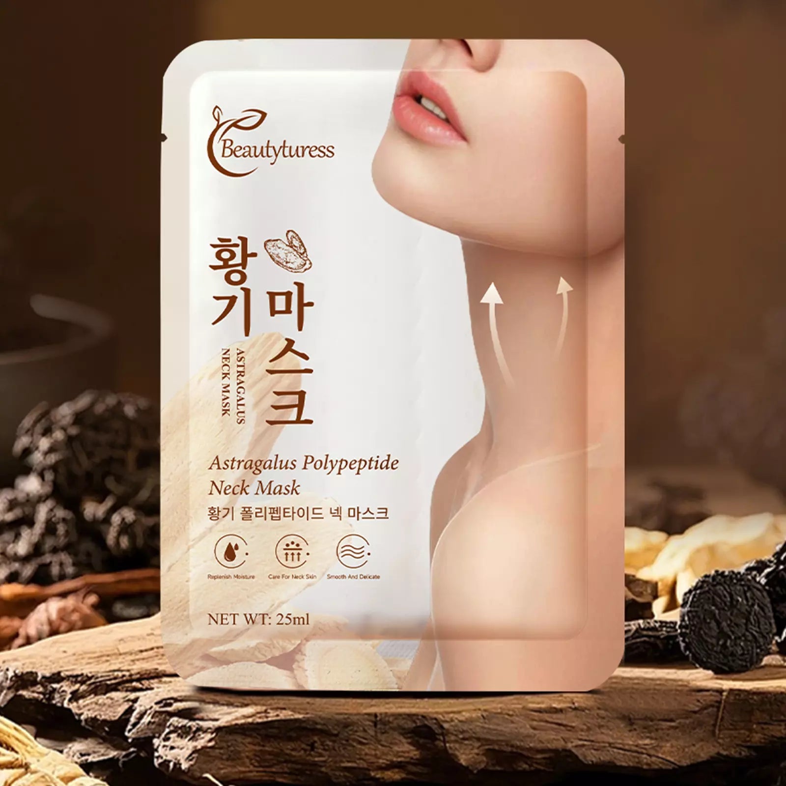 Astragalus Polypeptide Neck Mask (10Pack) - Beautyturess