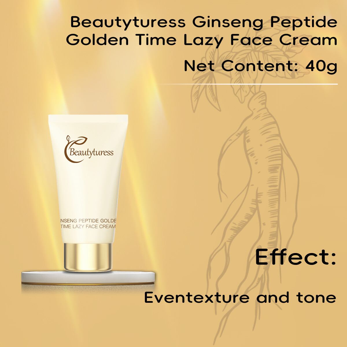 Ginseng Peptide Golden Time Hydrating Skincare Set (10pcs) - Beautyturess