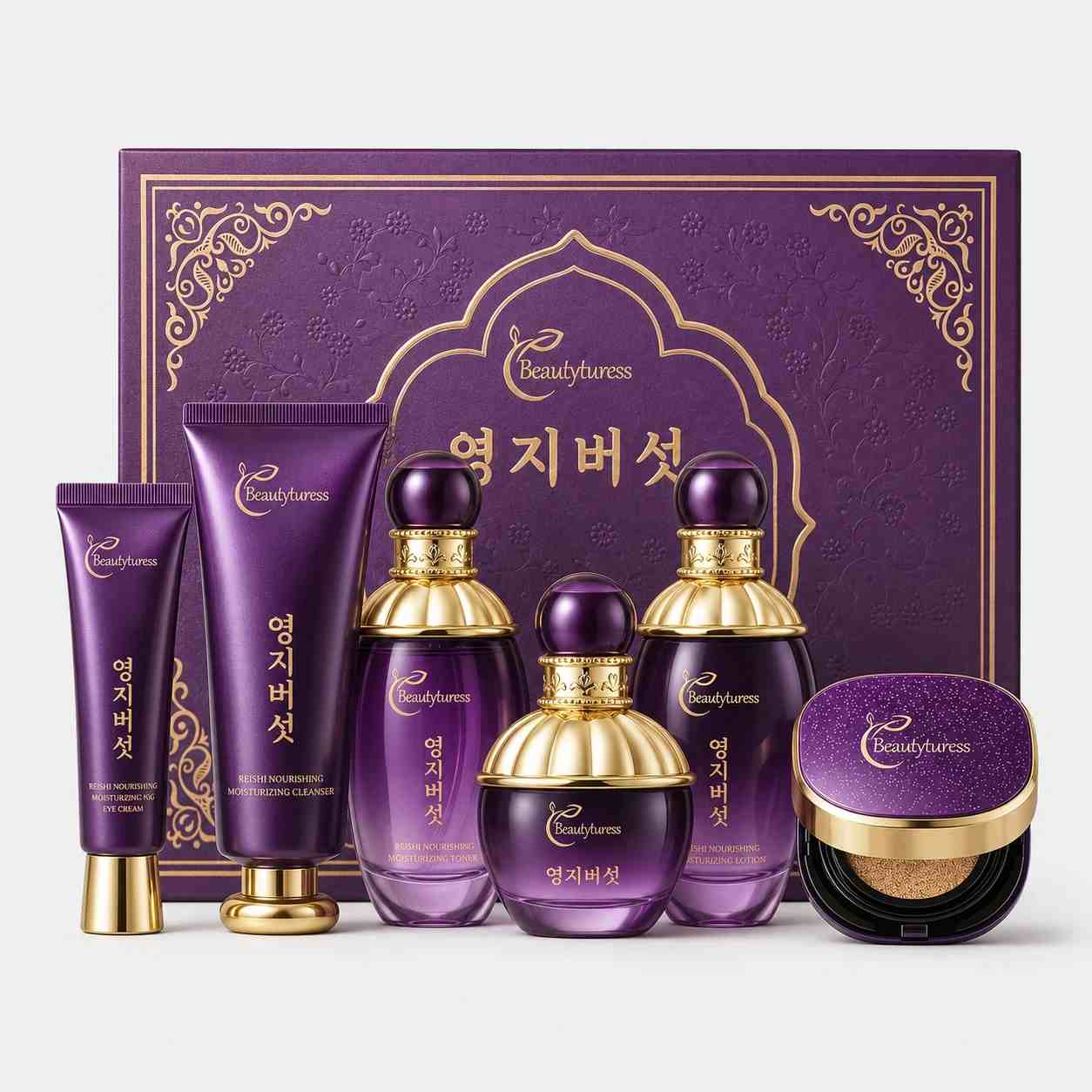 Reishi Mushroom Repair Skincare Set (6pcs) - Beautyturess