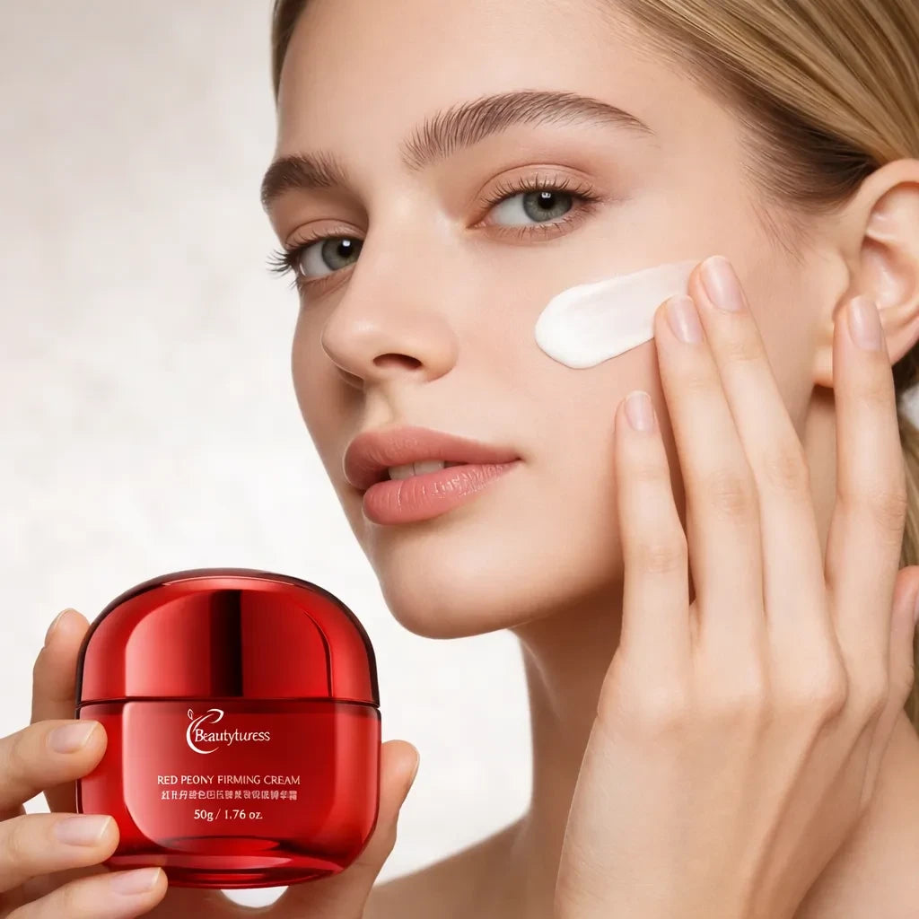 Red Peony Anti-Aging Luxury Skincare Set (6pcs) - Beautyturess