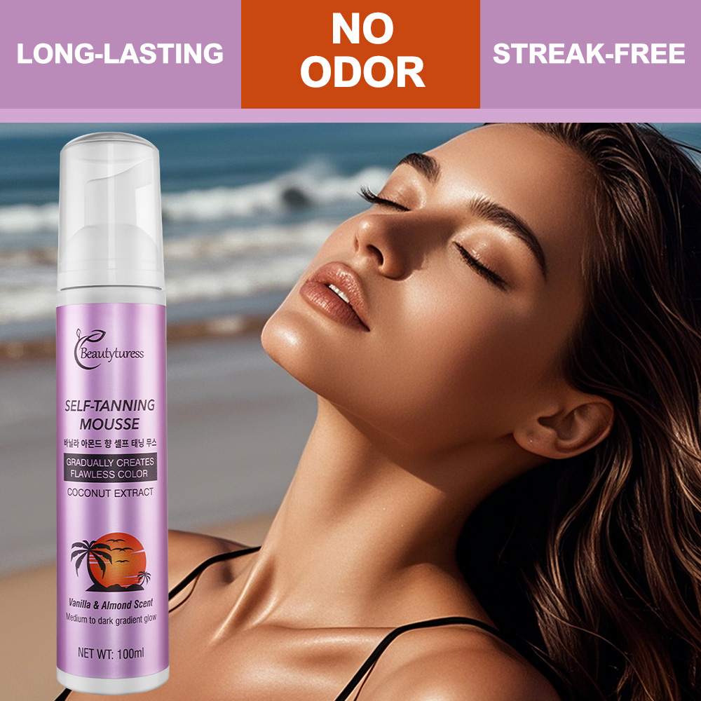 Vanilla Almon Scent Self-Tanning Mousse (100ML) - Beautyturess