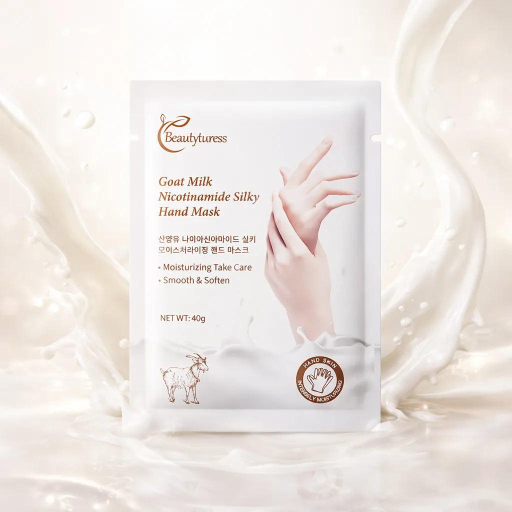 Goat Milk & Niacinamide Silky Hand Mask - Beautyturess