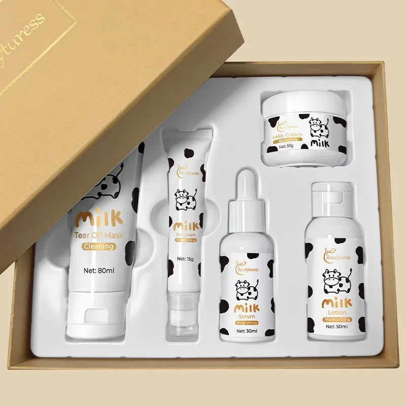 Milk Moisturizing Care Set (5pcs) - Beautyturess