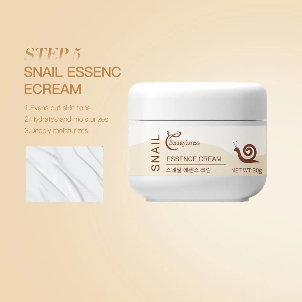 Snail Mucin Hydrating Skincare Set (5pcs) - Beautyturess