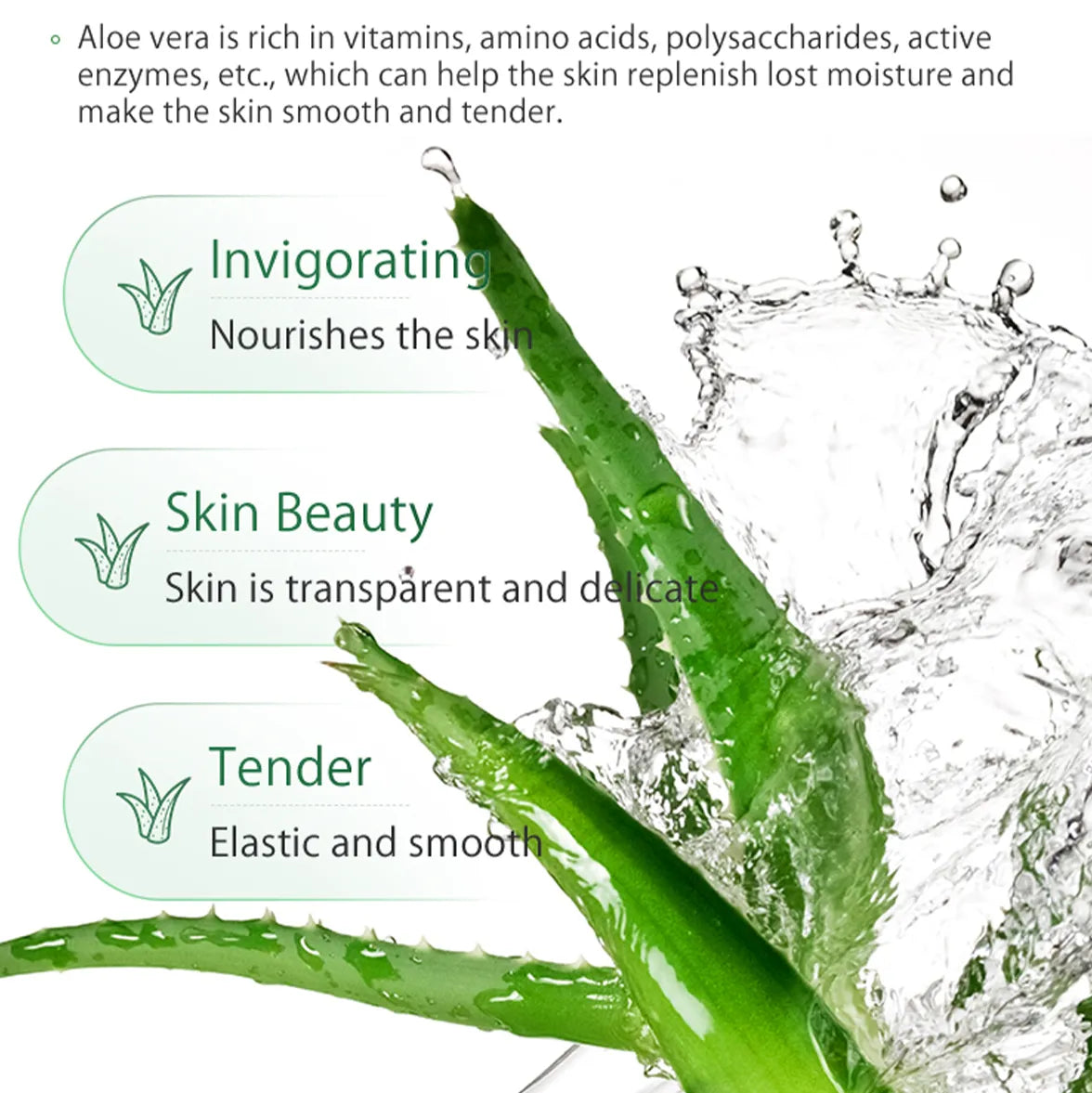 Natural Aloe Vera Hydrating Face Mask (10 Pack) - Beautyturess