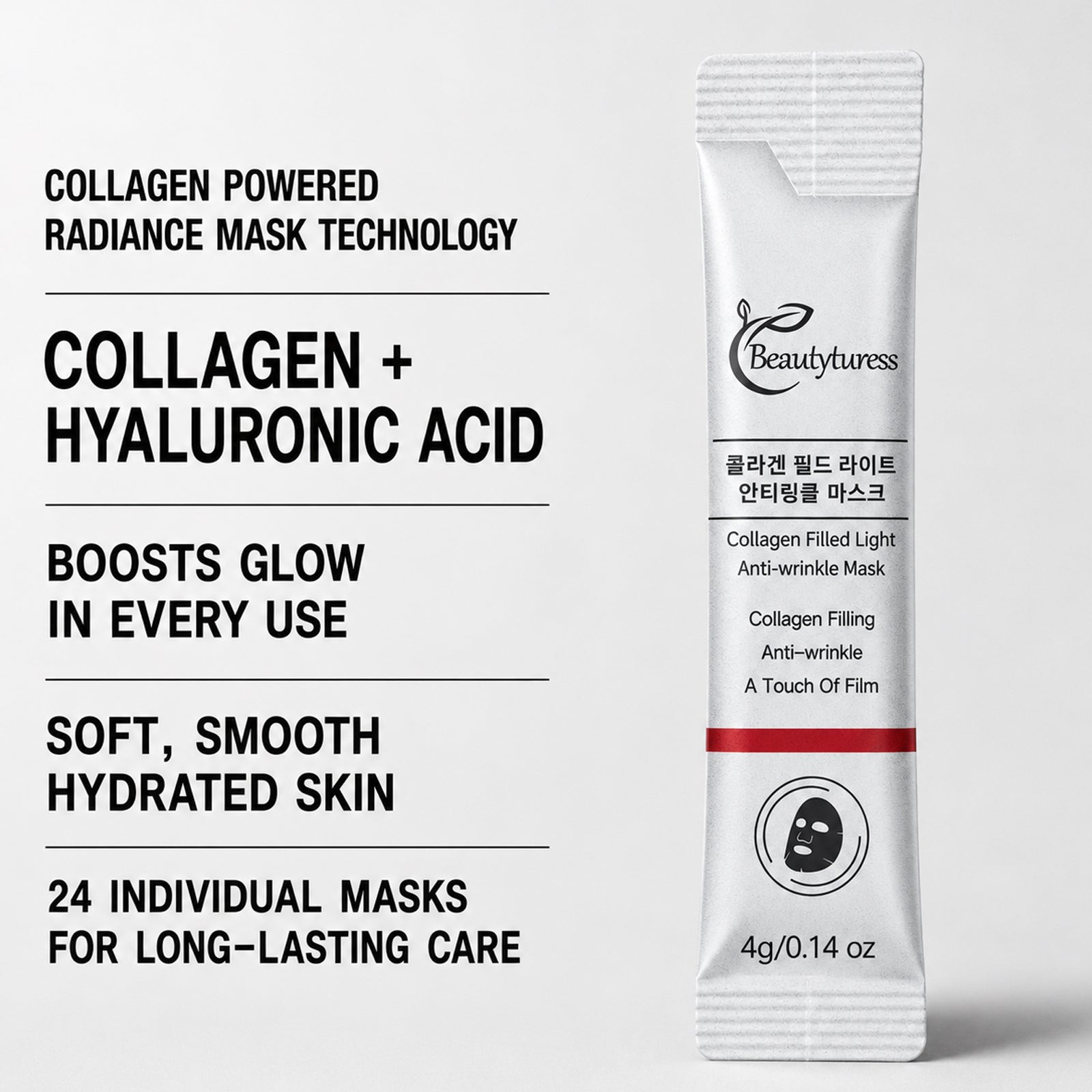Collagen Anti-Aging Radiance Face Mask (24 Pack)