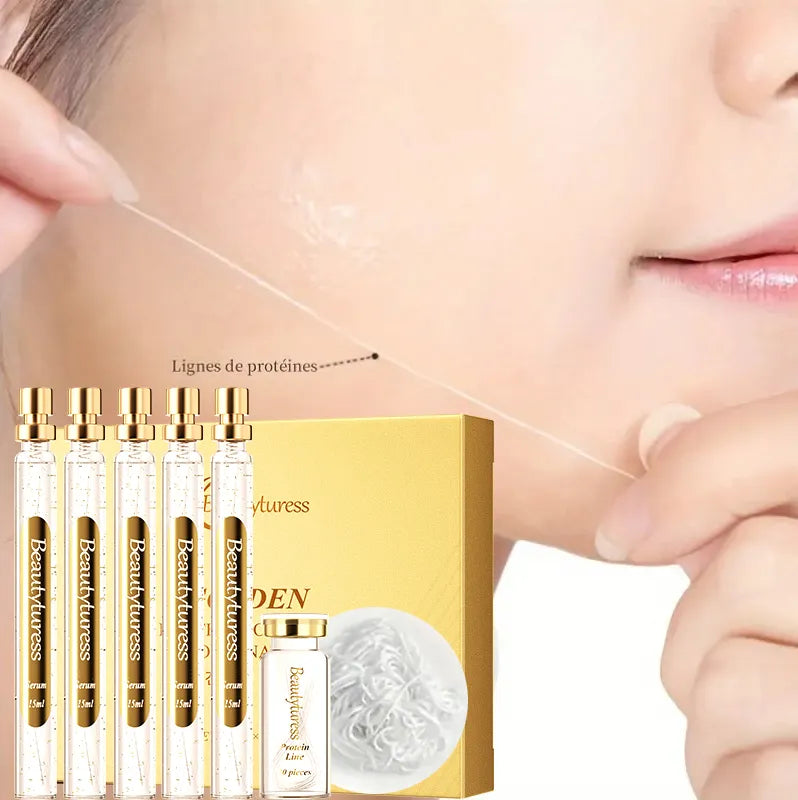 24K Gold Collagen Firming Skincare Set - Beautyturess