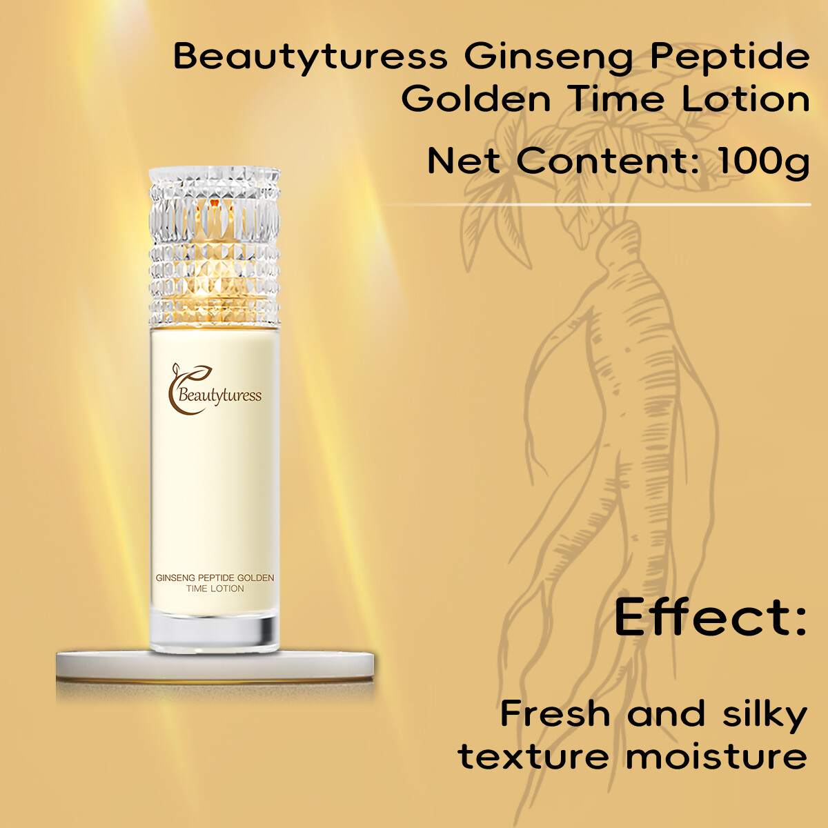 Ginseng Peptide Golden Time Hydrating Skincare Set (10pcs) - Beautyturess