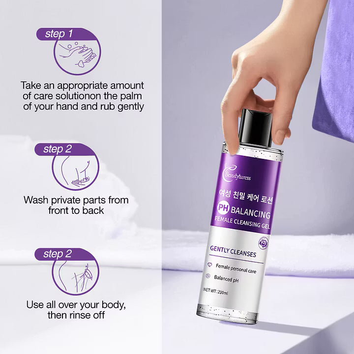 Feminine Fresh pH-Balanced Cleansing Gel - Beautyturess