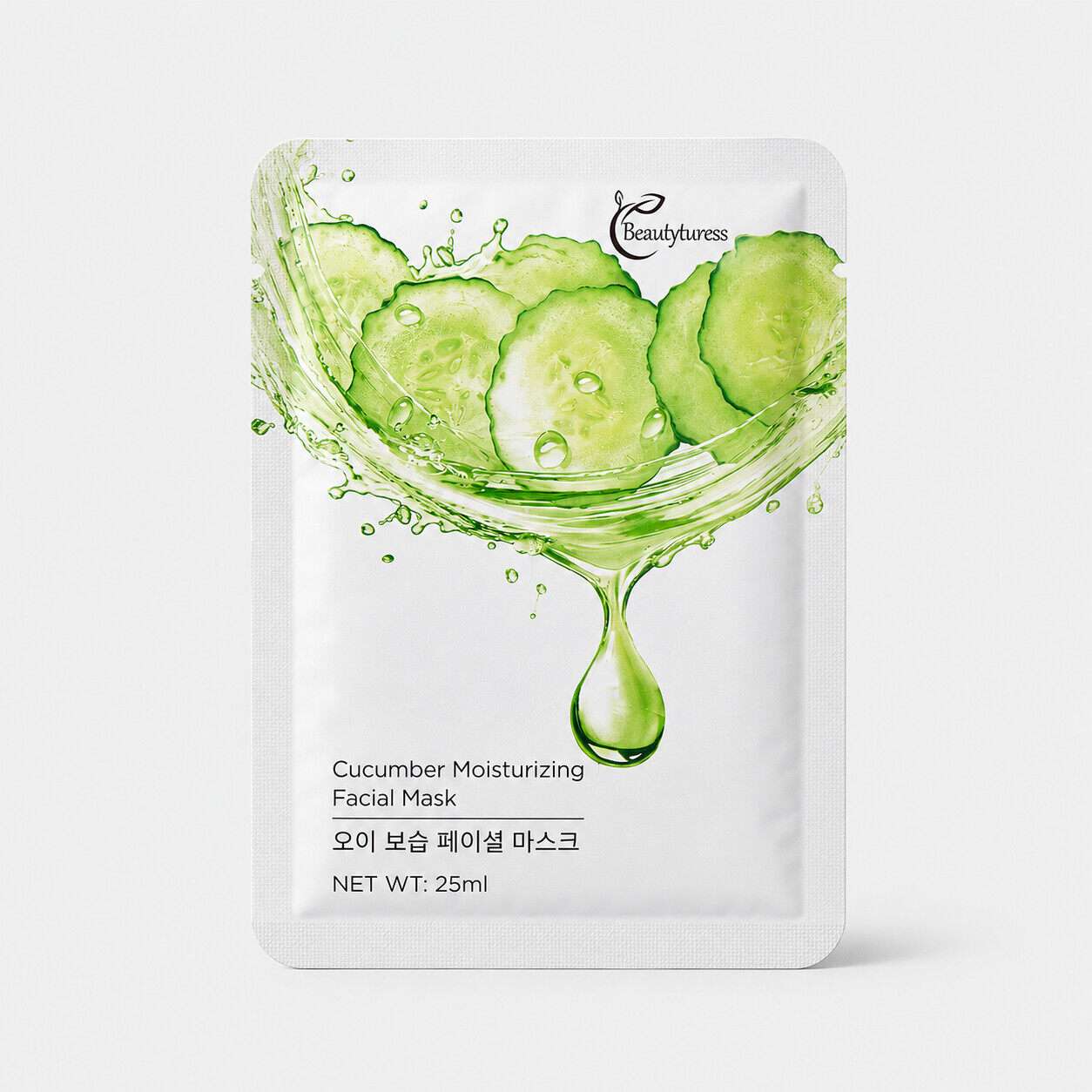 Cucumber Moisturizing Facial Mask (10 Pack) - Beautyturess