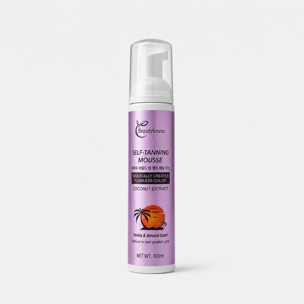 Vanilla Almon Scent Self-Tanning Mousse (100ML) - Beautyturess