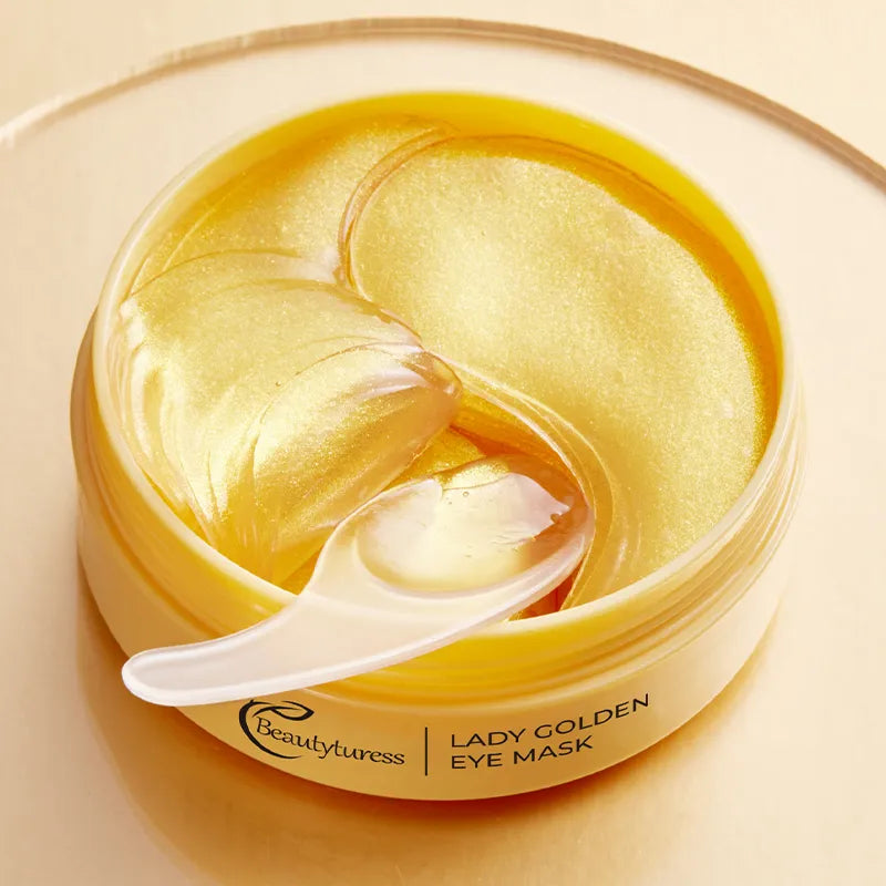 24K Gold Luxury Under Eye Patches (30 pairs) - Beautyturess