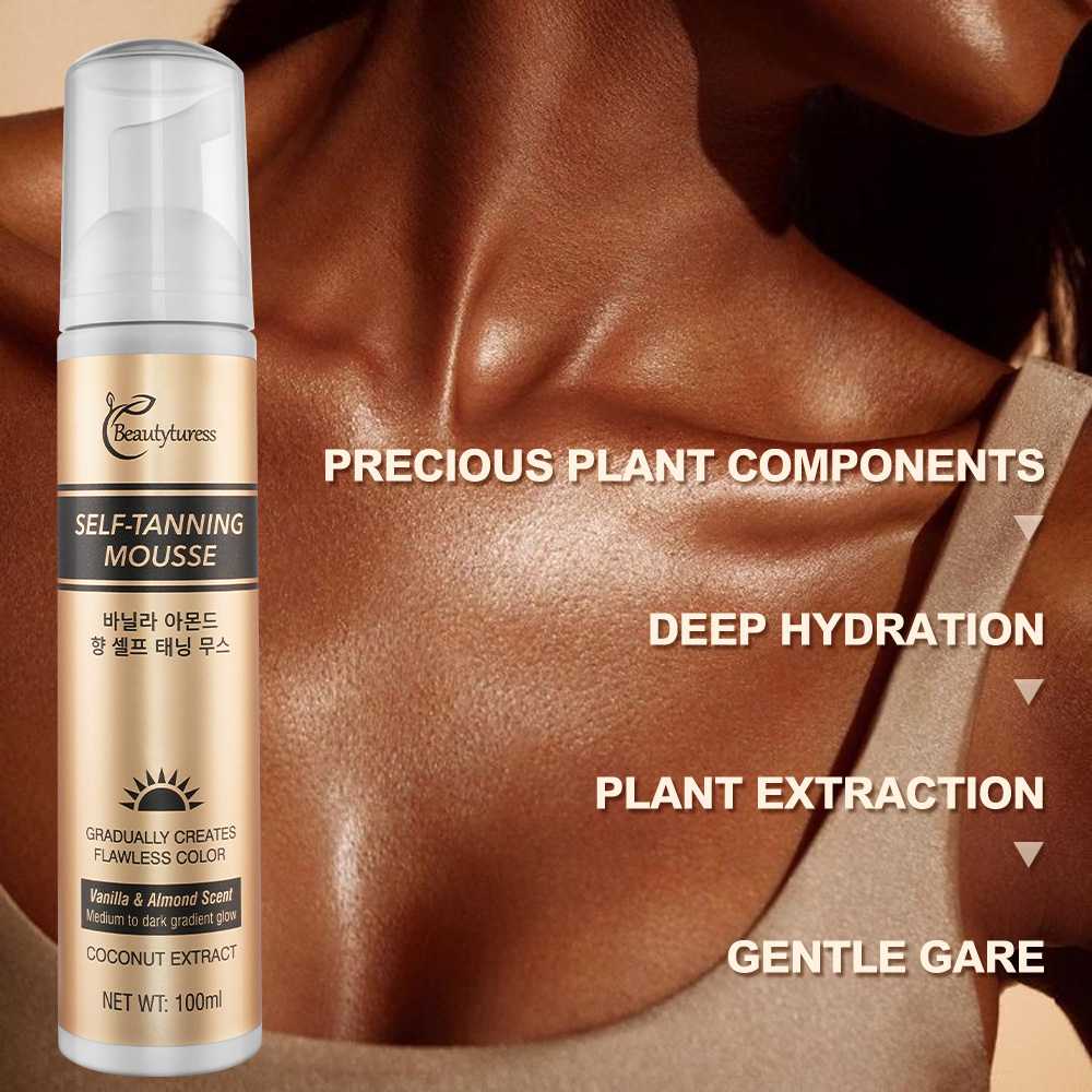 Vanilla Almon Scent Self-Tanning Mousse (100ML) - Beautyturess