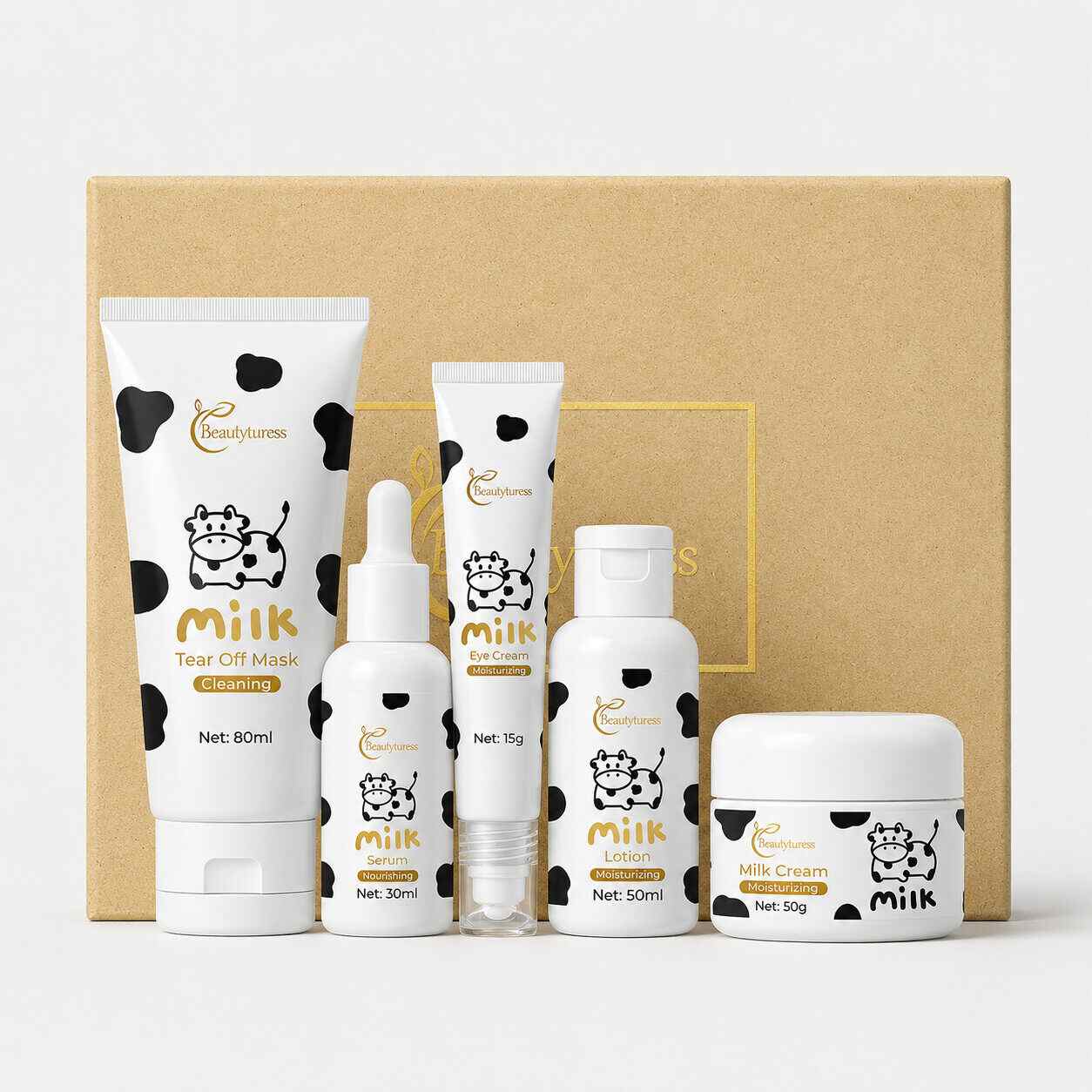Milk Moisturizing Care Set (5pcs) - Beautyturess