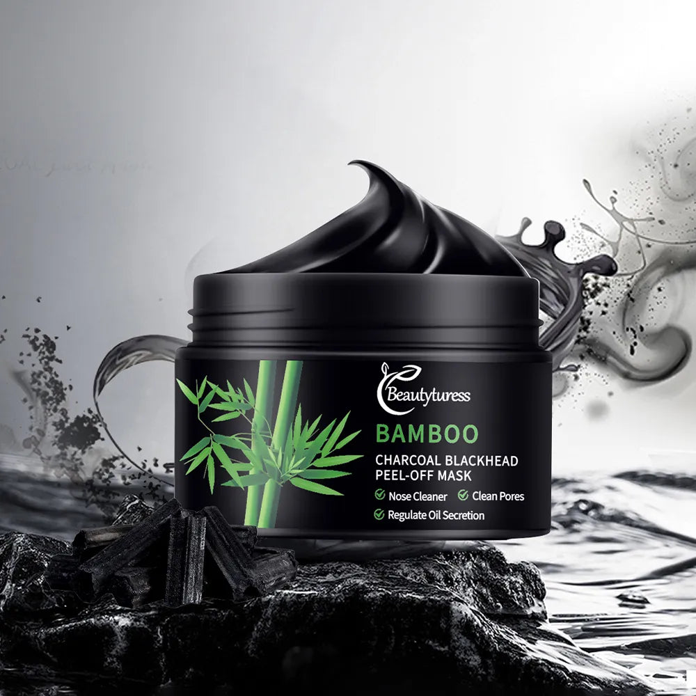 Bamboo Charcoal Blackhead Removal Mask - Beautyturess