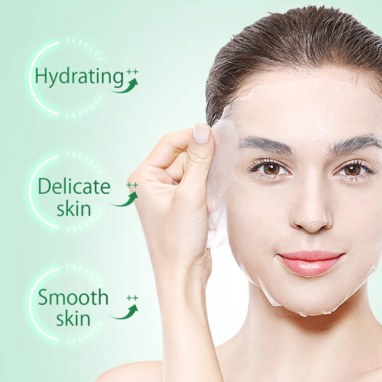 Natural Aloe Vera Hydrating Face Mask (10 Pack) - Beautyturess