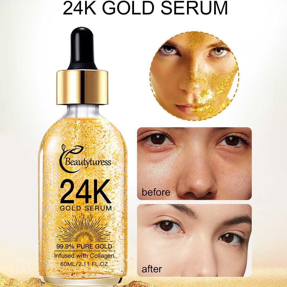 24K Gold Anti-Wrinkle & Firming Serum - Beautyturess