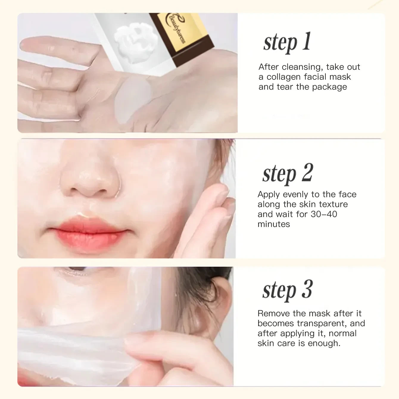 Collagen Hydration Boost Face Mask (16 Pack) - Beautyturess