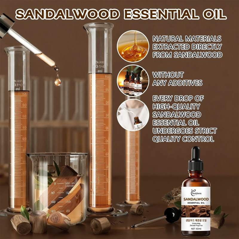 Pure Sandalwood Essential Oil - Beautyturess