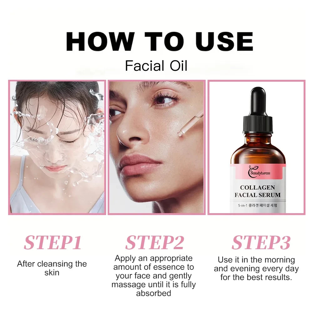 5-in-1 Collagen Anti-Aging Facial Serum - Beautyturess