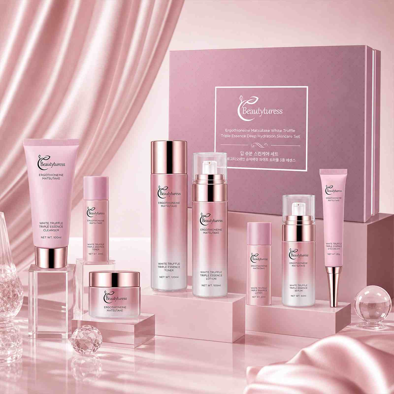 Ergothioneine Deep Hydration Set  (8pcs) - Beautyturess