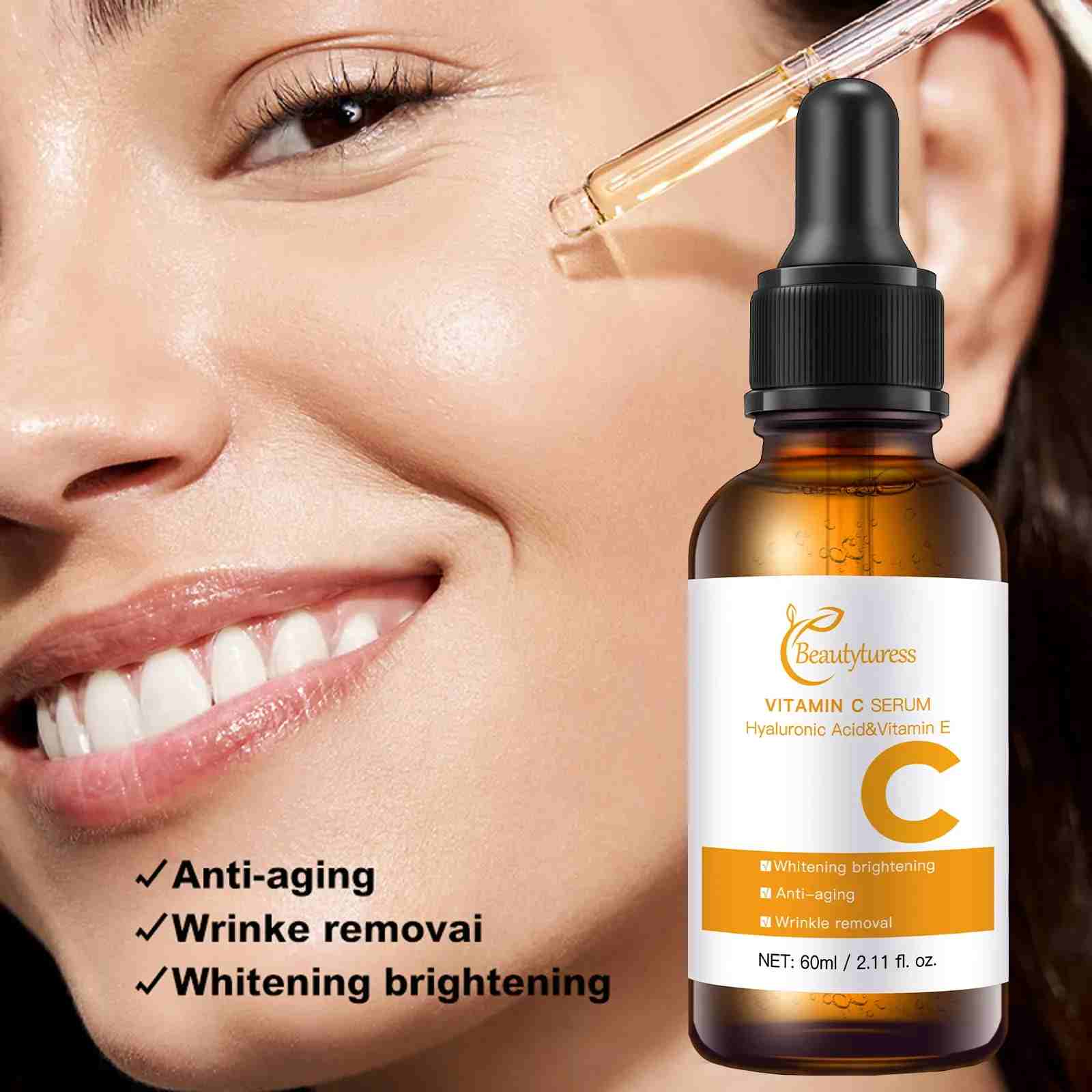 Vitamin C Brightening Anti-Aging Serum - Beautyturess