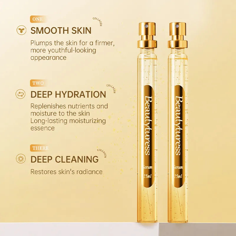 24K Gold Collagen Firming Skincare Set - Beautyturess